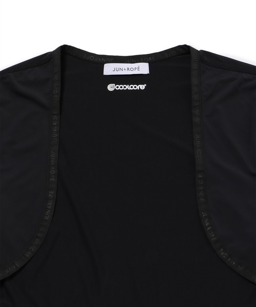 JUN&ROPE'（ジュンアンドロペ）の「【UV】【吸汗速乾】クールコア　アウターボレロ（カーディガン/ボレロ・レディース・ホワイト/ブラック・FREE）」の4枚目の写真