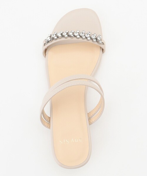ANY SIS（エニィスィス）の「【23.5~24.0cm】ジュエル調2WAYフラット サンダル（サンダル・レディース・ベージュ系/ブラック系・LARGE/MEDIUM）」の7枚目の写真