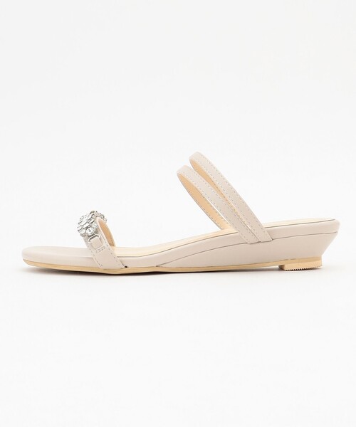 ANY SIS（エニィスィス）の「【23.5~24.0cm】ジュエル調2WAYフラット サンダル（サンダル・レディース・ベージュ系/ブラック系・LARGE/MEDIUM）」の8枚目の写真