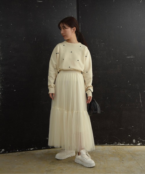 I_am（アイアム）の「volume tulle skirt / ボリュームチュールスカート（スカート・レディース・アイボリー・FREE）」の3枚目の写真