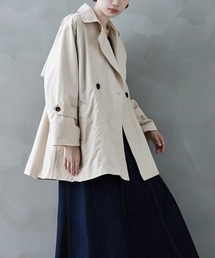 etoll. | トレンチ風Aラインミドルコート(トレンチコート)