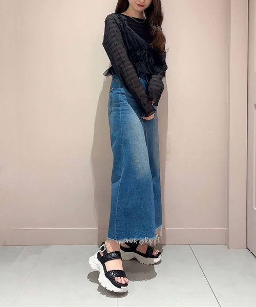 ESPERANZA(エスペランサ)の「厚底キルティングスポサン 24SS(サンダル・レディース・アイボリー/ブラック/ピンク系・M/S/L/LL)」の8枚目の写真