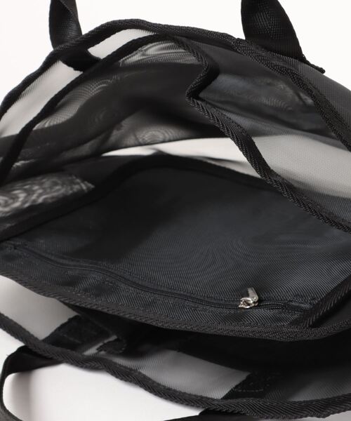 Three Four Time（ｽﾘｰﾌｫｰﾀｲﾑ）の「A4メッシュバッグインバッグ（エコバッグ/サブバッグ・レディース・ブラック/ブルー/シルバー・FREE）」の9枚目の写真