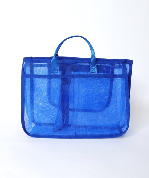 Three Four Time（ｽﾘｰﾌｫｰﾀｲﾑ）の「A4メッシュバッグインバッグ（エコバッグ/サブバッグ・レディース・ブラック/ブルー/シルバー・FREE）」の15枚目の写真