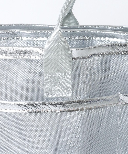 Three Four Time（ｽﾘｰﾌｫｰﾀｲﾑ）の「A4メッシュバッグインバッグ（エコバッグ/サブバッグ・レディース・ブラック/ブルー/シルバー・FREE）」の7枚目の写真