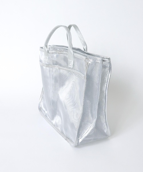 Three Four Time（ｽﾘｰﾌｫｰﾀｲﾑ）の「A4メッシュバッグインバッグ（エコバッグ/サブバッグ・レディース・ブラック/ブルー/シルバー・FREE）」の13枚目の写真