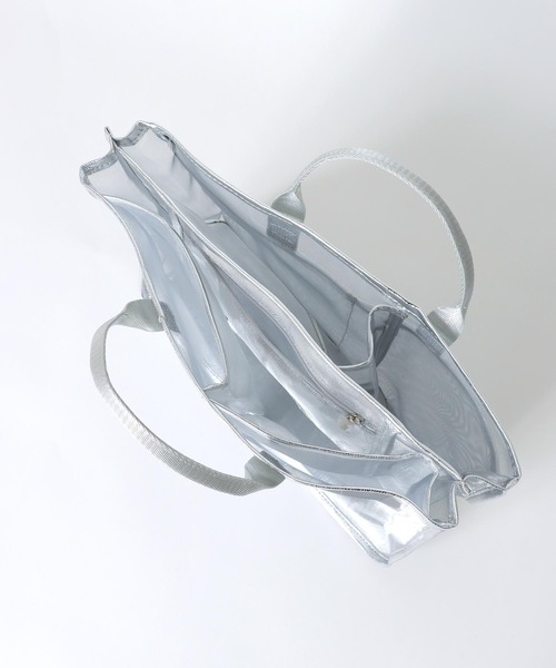 Three Four Time（ｽﾘｰﾌｫｰﾀｲﾑ）の「A4メッシュバッグインバッグ（エコバッグ/サブバッグ・レディース・ブラック/ブルー/シルバー・FREE）」の6枚目の写真