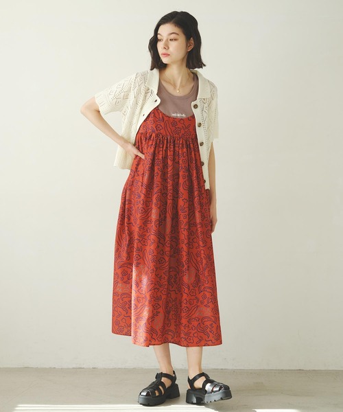 MILKFED.（ミルクフェド）の「LACE KNIT CARDIGAN（カーディガン/ボレロ・レディース・ライトブルー/ブラック/オフホワイト・ONE SIZE）」の10枚目の写真