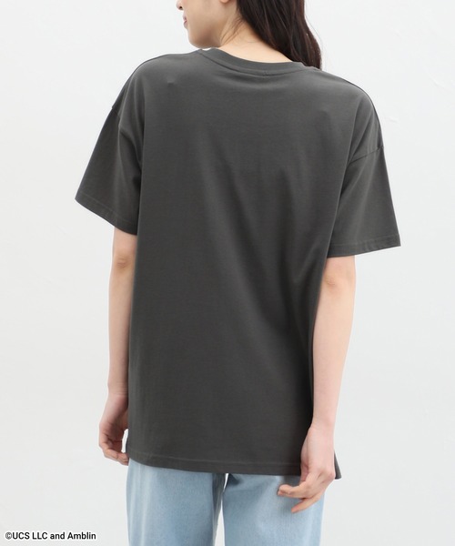 Honeys（ハニーズ）の「Ｅ．Ｔ．／ゆるＴシャツ（Tシャツ/カットソー・レディース・ブラック/オフホワイト/スミクロ・S/M/L/LL）」の14枚目の写真