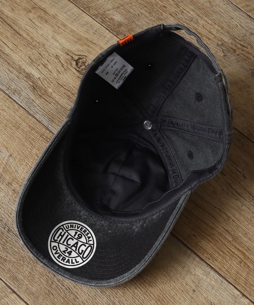 UNIVERSAL OVERALL（ユニバーサルオーバーオール）の「【UNIVERSAL OVERALL/ユニバーサルオーバーオール】UNロゴ刺繍 ピグメントキャップ（キャップ・メンズ・ブラック/ネイビー/チャコール・FREE）」の7枚目の写真