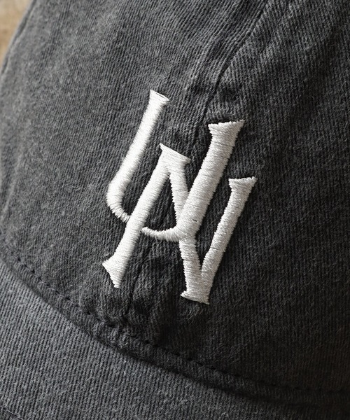 UNIVERSAL OVERALL（ユニバーサルオーバーオール）の「【UNIVERSAL OVERALL/ユニバーサルオーバーオール】UNロゴ刺繍 ピグメントキャップ（キャップ・メンズ・ブラック/ネイビー/チャコール・FREE）」の10枚目の写真