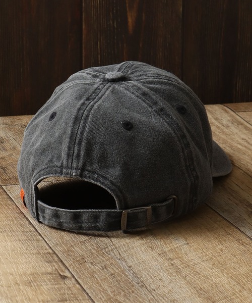 UNIVERSAL OVERALL（ユニバーサルオーバーオール）の「【UNIVERSAL OVERALL/ユニバーサルオーバーオール】UNロゴ刺繍 ピグメントキャップ（キャップ・メンズ・ブラック/ネイビー/チャコール・FREE）」の6枚目の写真