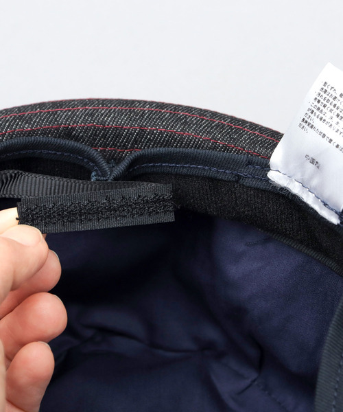 Ruben（ルーベン）の「デニム ポークパイハット（ハット・メンズ・ネイビー/ホワイト系その他/ブラック・FREE）」の9枚目の写真