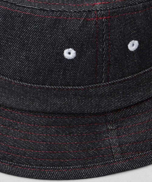 Ruben（ルーベン）の「デニム ポークパイハット（ハット・メンズ・ネイビー/ホワイト系その他/ブラック・FREE）」の11枚目の写真