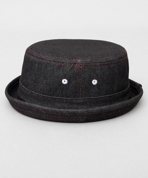 Ruben（ルーベン）の「デニム ポークパイハット（ハット・メンズ・ネイビー/ホワイト系その他/ブラック・FREE）」の16枚目の写真