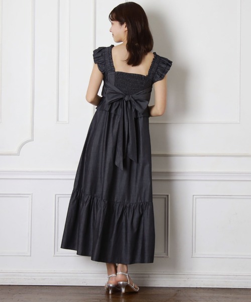 Cheek（チーク）の「バックリボンシャーリングジャンスカ（ジャンパースカート・レディース・グリーン/ブラック/ブルー・MEDIUM）」の18枚目の写真