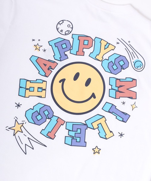 SMILEY FACE(スマイリーフェイス)の「SMILEY FACE/スマイリーフェイス ワンポイントロゴ刺繍 フロント バックプリント オーバーサイズ半袖Tシャツ レディース メンズ(Tシャツ/カットソー・レディース・ホワイト系その他4/ライトグリーン/ホワイト/ブラック系その他4/ホワイト系その他3/ホワイト系その他/ブラック系その他3/ホワイト系その他2/ブラック系その他/ブラック系その他7/ブルー系その他/ネイビー/ブラック系その他6/ホワイト系その他5/サックスブルー/ブラック系その他2/ブラック/ブラック系その他5・L/M/LL)」の20枚目の写真