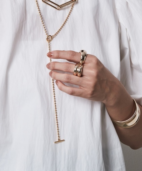 CHIC STYLE(シックスタイル)の「<大きいサイズ>ぷっくりデザインリング2点セット (選べる3サイズ) シックスタイル(リング・レディース・ゴールド・16号/20号/18号)」の12枚目の写真