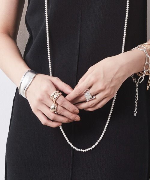 CHIC STYLE(シックスタイル)の「<大きいサイズ>ぷっくりデザインリング2点セット (選べる3サイズ) シックスタイル(リング・レディース・ゴールド・16号/20号/18号)」の19枚目の写真