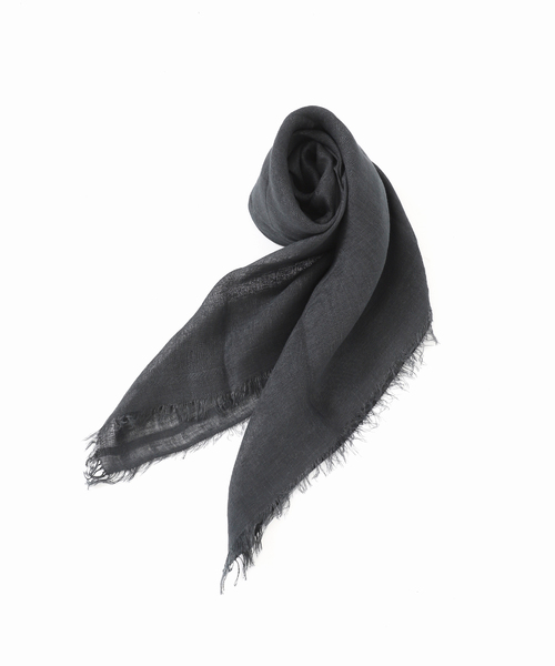 IENA（イエナ）の「【NIMNIMDUAI/ニムニムデュアイ】SQUARE LINEN GAUZE リネンガーゼ スクエア（ストール/ショール・レディース・ブラック系その他/シャーベット/グリーン/ライトグリーン・FREE）」の15枚目の写真