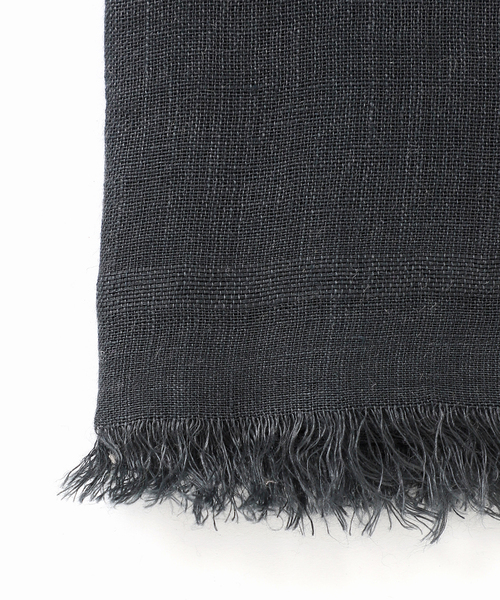 IENA（イエナ）の「【NIMNIMDUAI/ニムニムデュアイ】SQUARE LINEN GAUZE リネンガーゼ スクエア（ストール/ショール・レディース・ブラック系その他/シャーベット/グリーン/ライトグリーン・FREE）」の17枚目の写真