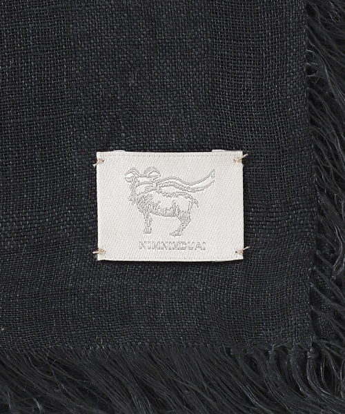 IENA（イエナ）の「【NIMNIMDUAI/ニムニムデュアイ】SQUARE LINEN GAUZE リネンガーゼ スクエア（ストール/ショール・レディース・ブラック系その他/シャーベット/グリーン/ライトグリーン・FREE）」の18枚目の写真
