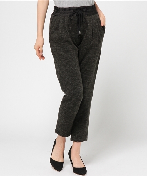 ikka(イッカ)の「カットソータックパンツ(その他パンツ・レディース・チャコールグレー/ライトグレー・LARGE/MEDIUM)」の2枚目の写真