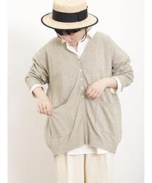 Samansa Mos2 | 【マシンウォッシャブル】Vネックニットカーディガン(カーディガン/ボレロ)