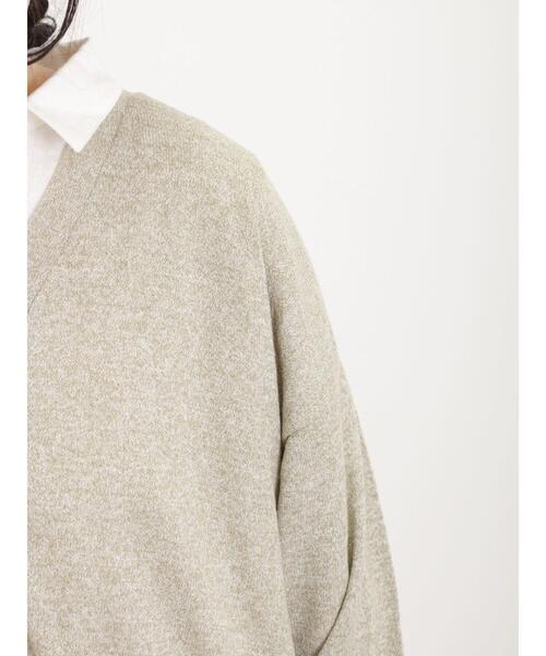 Samansa Mos2（サマンサ モスモス）の「【マシンウォッシャブル】Vネックニットカーディガン（カーディガン/ボレロ・レディース・キナリ/イエロー/グリーン/ブラック・F）」の8枚目の写真