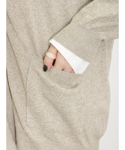 Samansa Mos2（サマンサ モスモス）の「【マシンウォッシャブル】Vネックニットカーディガン（カーディガン/ボレロ・レディース・キナリ/イエロー/グリーン/ブラック・F）」の10枚目の写真