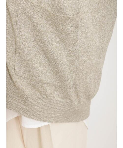 Samansa Mos2（サマンサ モスモス）の「【マシンウォッシャブル】Vネックニットカーディガン（カーディガン/ボレロ・レディース・キナリ/イエロー/グリーン/ブラック・F）」の11枚目の写真