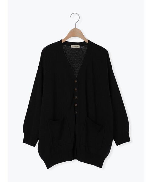 Samansa Mos2（サマンサ モスモス）の「【マシンウォッシャブル】Vネックニットカーディガン（カーディガン/ボレロ・レディース・キナリ/イエロー/グリーン/ブラック・F）」の13枚目の写真