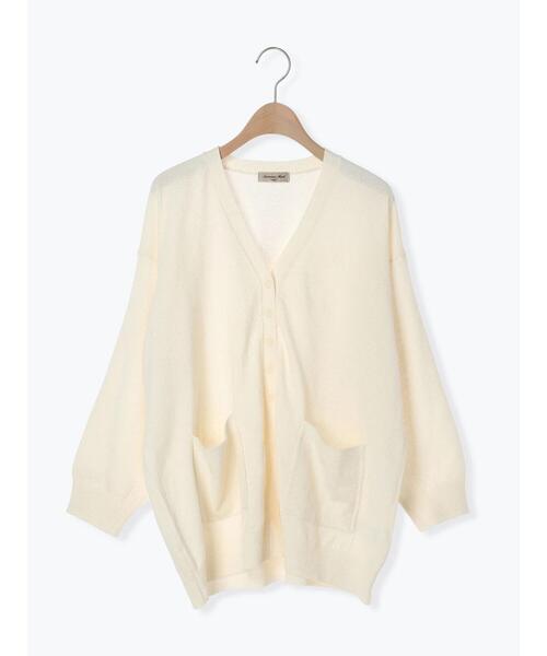 Samansa Mos2（サマンサ モスモス）の「【マシンウォッシャブル】Vネックニットカーディガン（カーディガン/ボレロ・レディース・キナリ/イエロー/グリーン/ブラック・F）」の15枚目の写真