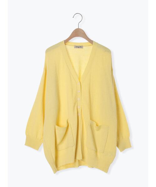 Samansa Mos2（サマンサ モスモス）の「【マシンウォッシャブル】Vネックニットカーディガン（カーディガン/ボレロ・レディース・キナリ/イエロー/グリーン/ブラック・F）」の16枚目の写真