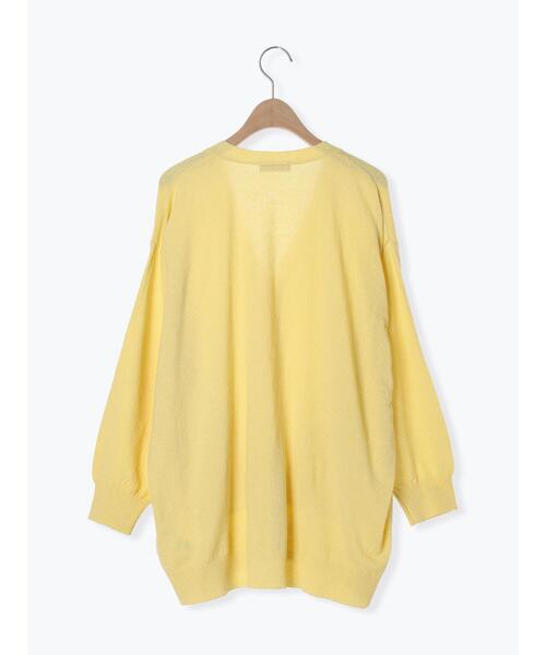 Samansa Mos2（サマンサ モスモス）の「【マシンウォッシャブル】Vネックニットカーディガン（カーディガン/ボレロ・レディース・キナリ/イエロー/グリーン/ブラック・F）」の17枚目の写真