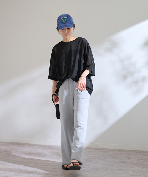 FRAMeWORK（フレームワーク）の「C/NYシアーTEE（Tシャツ/カットソー・レディース・ブラック/サックスブルー/ベージュ・FREE）」の4枚目の写真