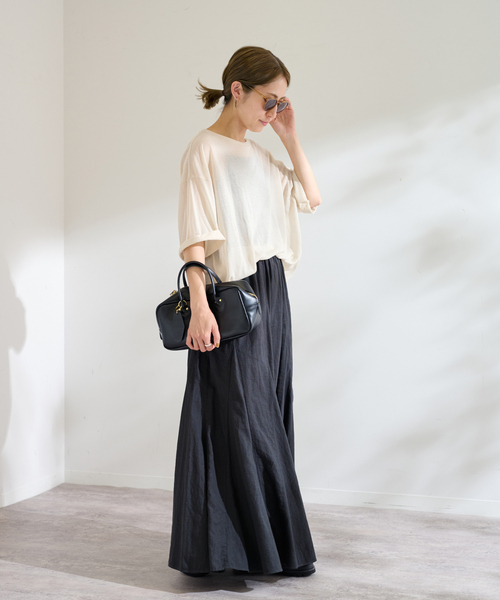 FRAMeWORK（フレームワーク）の「C/NYシアーTEE（Tシャツ/カットソー・レディース・ブラック/サックスブルー/ベージュ・FREE）」の13枚目の写真