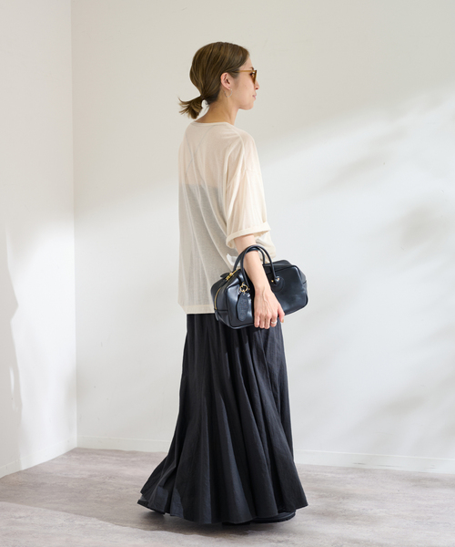 FRAMeWORK（フレームワーク）の「C/NYシアーTEE（Tシャツ/カットソー・レディース・ブラック/サックスブルー/ベージュ・FREE）」の14枚目の写真