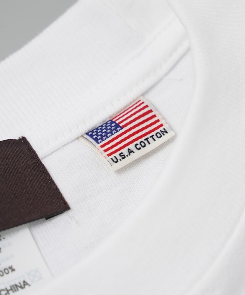 Laufer（ロイファー）の「【Laufer】USAコットン ピスネーム ヘビーウェイトTシャツ / USA Cotton Pith Name Heavy Weight T-Shirt（Tシャツ/カットソー・メンズ・ダークグリーン/サンドベージュ/ブラック/ホワイト/ネイビー・M/L/XL）」の8枚目の写真