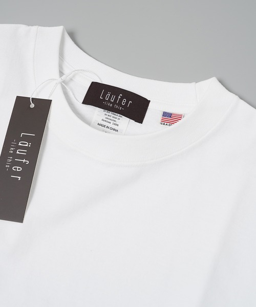 Laufer（ロイファー）の「【Laufer】USAコットン ピスネーム ヘビーウェイトTシャツ / USA Cotton Pith Name Heavy Weight T-Shirt（Tシャツ/カットソー・メンズ・ダークグリーン/サンドベージュ/ブラック/ホワイト/ネイビー・M/L/XL）」の7枚目の写真