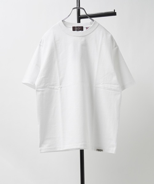 Laufer（ロイファー）の「【Laufer】USAコットン ピスネーム ヘビーウェイトTシャツ / USA Cotton Pith Name Heavy Weight T-Shirt（Tシャツ/カットソー・メンズ・ダークグリーン/サンドベージュ/ブラック/ホワイト/ネイビー・M/L/XL）」の12枚目の写真