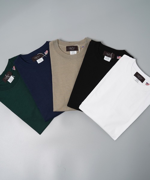 Laufer（ロイファー）の「【Laufer】USAコットン ピスネーム ヘビーウェイトTシャツ / USA Cotton Pith Name Heavy Weight T-Shirt（Tシャツ/カットソー・メンズ・ダークグリーン/サンドベージュ/ブラック/ホワイト/ネイビー・M/L/XL）」の18枚目の写真