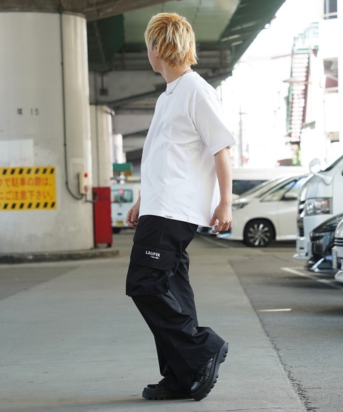 Laufer（ロイファー）の「【Laufer】USAコットン ピスネーム ヘビーウェイトTシャツ / USA Cotton Pith Name Heavy Weight T-Shirt（Tシャツ/カットソー・メンズ・ダークグリーン/サンドベージュ/ブラック/ホワイト/ネイビー・M/L/XL）」の22枚目の写真