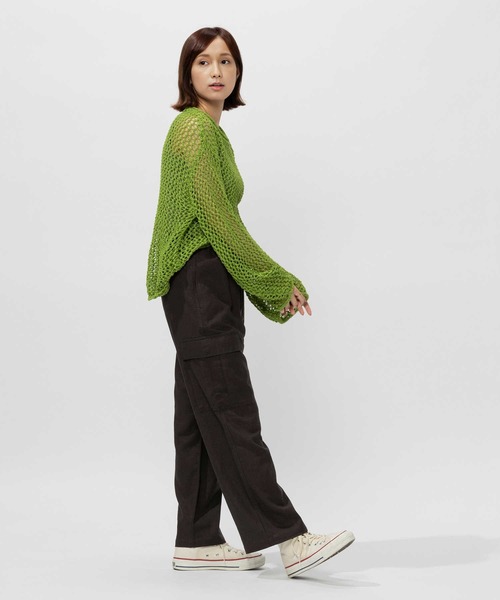 BACK NUMBER（バックナンバー）の「【BACK NUMBER】接触冷感カーゴイージーパンツ（カーゴパンツ・レディース・ダークグレー/カーキブラウン・S/M/L）」の13枚目の写真