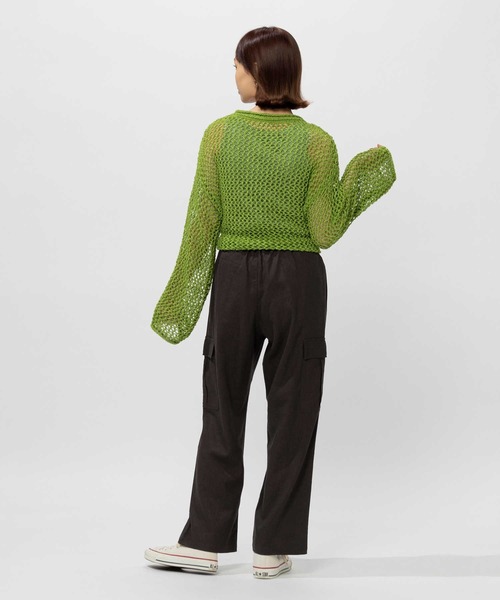 BACK NUMBER（バックナンバー）の「【BACK NUMBER】接触冷感カーゴイージーパンツ（カーゴパンツ・レディース・ダークグレー/カーキブラウン・S/M/L）」の14枚目の写真