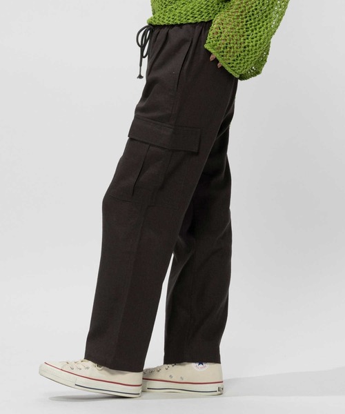 BACK NUMBER（バックナンバー）の「【BACK NUMBER】接触冷感カーゴイージーパンツ（カーゴパンツ・レディース・ダークグレー/カーキブラウン・S/M/L）」の10枚目の写真