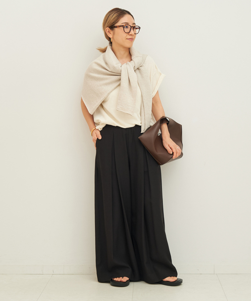 セール】【NEARBYME/ニアーバイミー】 別注 SILKY ワイドパンツ