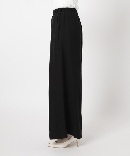 plage(プラージュ)の「【NEARBYME/ニアーバイミー】 別注 SILKY ワイドパンツ(スラックス・レディース・ブラック・36/38)」の4枚目の写真