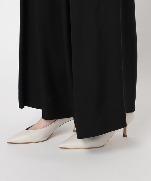 plage(プラージュ)の「【NEARBYME/ニアーバイミー】 別注 SILKY ワイドパンツ(スラックス・レディース・ブラック・36/38)」の9枚目の写真