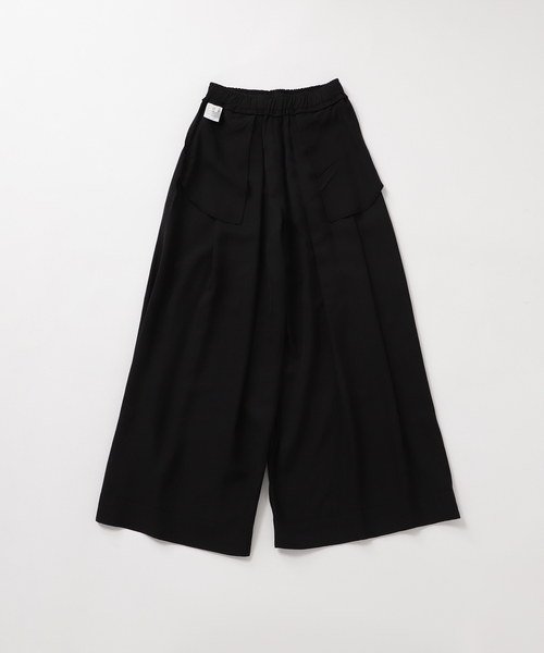 plage(プラージュ)の「【NEARBYME/ニアーバイミー】 別注 SILKY ワイドパンツ(スラックス・レディース・ブラック・36/38)」の10枚目の写真